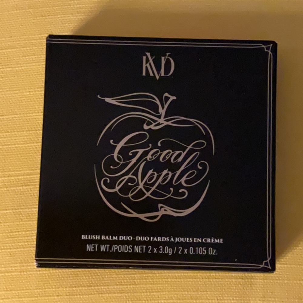 KVD Good Apple Blush Balm Duo color ❤️ glass apple gilded apple